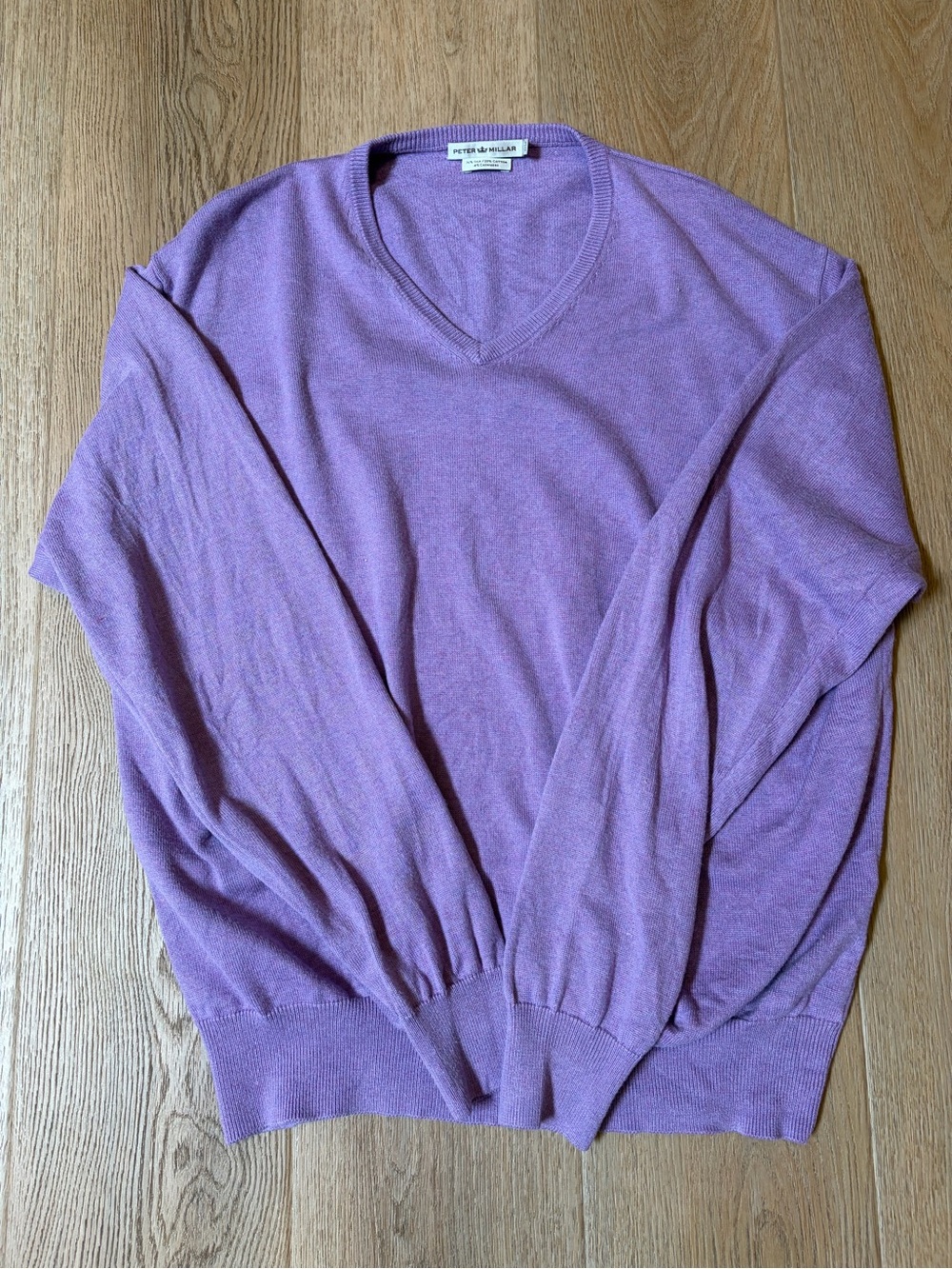 Peter Millar Lavender V-Neck Sweater